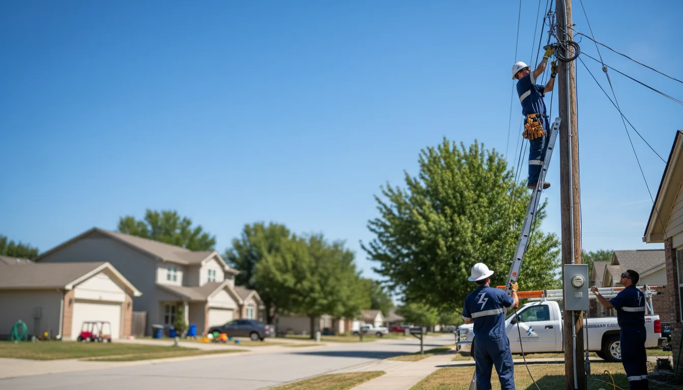 Residential electrician providing installation services in Oakland, IL